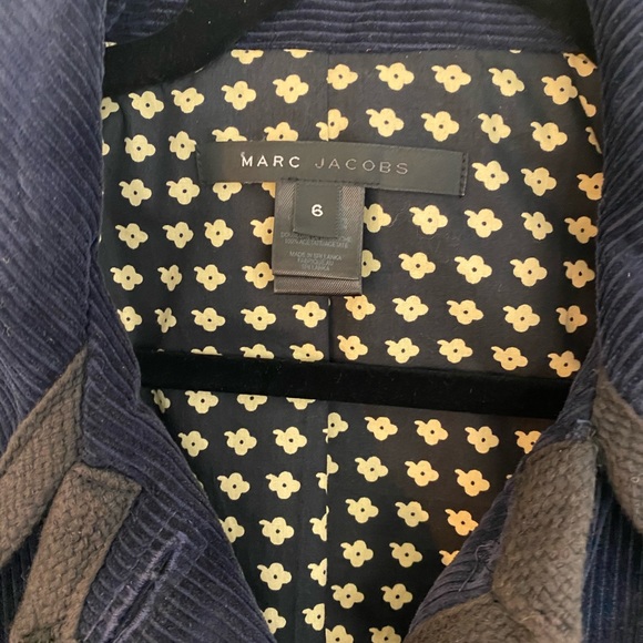 marc jacobs navy corduroy with black trim jacket 6 - Picture 2 of 6